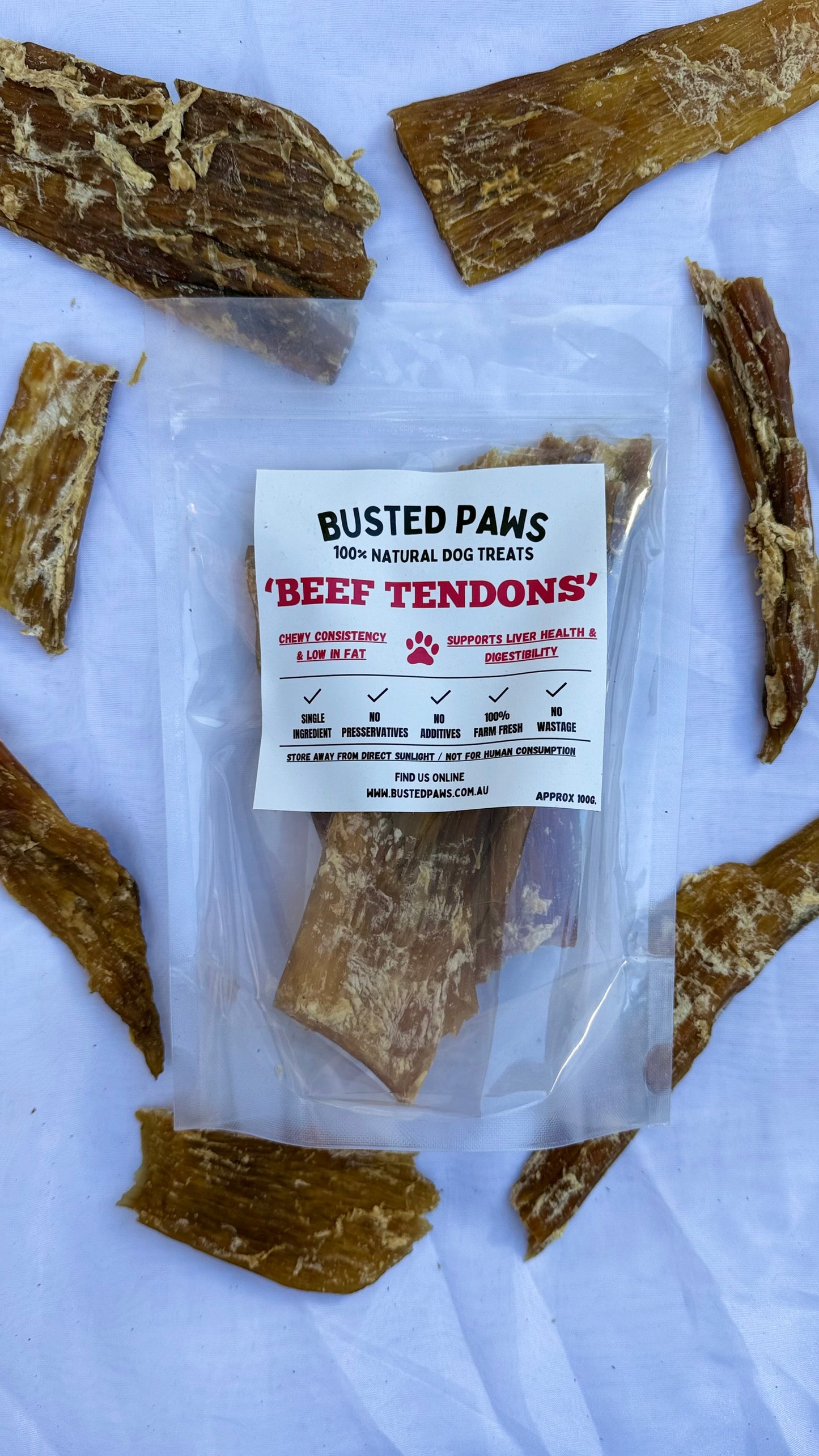 Beef Tendons Dog Treats - Smaller