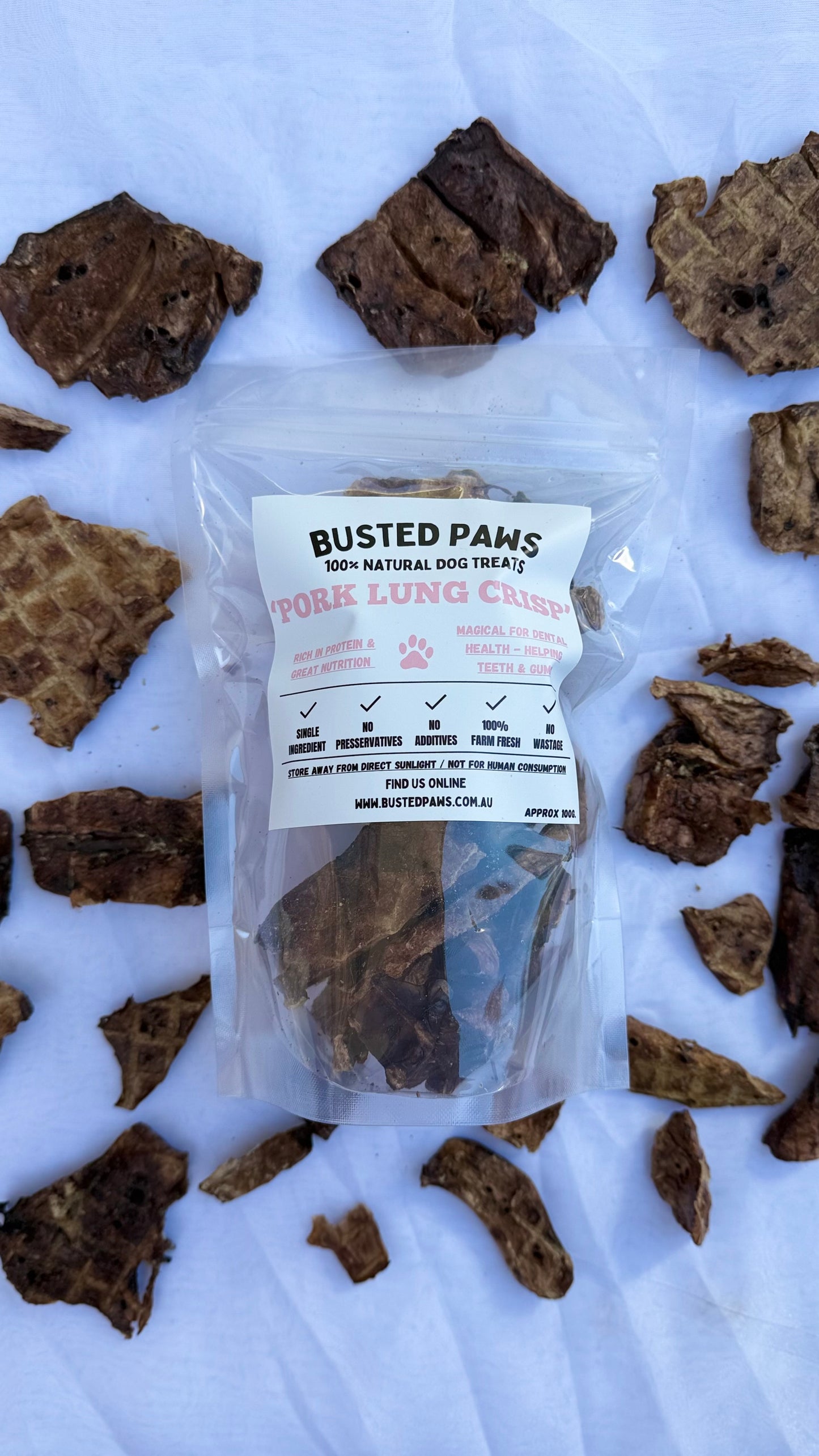 Pork Lung Crisp Dog Treats